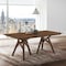 Armen Living Cortina 79" Mid-Century Modern Walnut Wood Dining Table with Walnut Legs LCCODIWA - alternate 2
